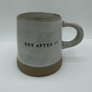 Hearth & Hand Mug Inspirational Stoneware “Get After It” Dishwasher Safe Coffee
